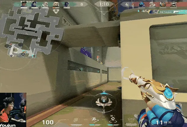 [雷火一图流]力挽狂澜！iaM#Grq手枪分拿下关键1v2残局助AQ扩大优势